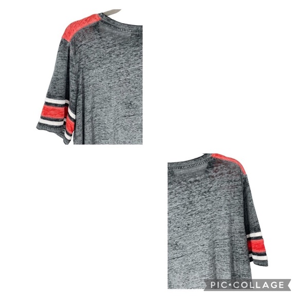 “Fireworks & Beer” Charcoal Gray/Red/White Burnout Style Tee Sz - 18/20W - Picture 9 of 13